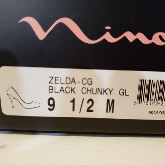 Nina Black glitter heels - Picture 6 of 6